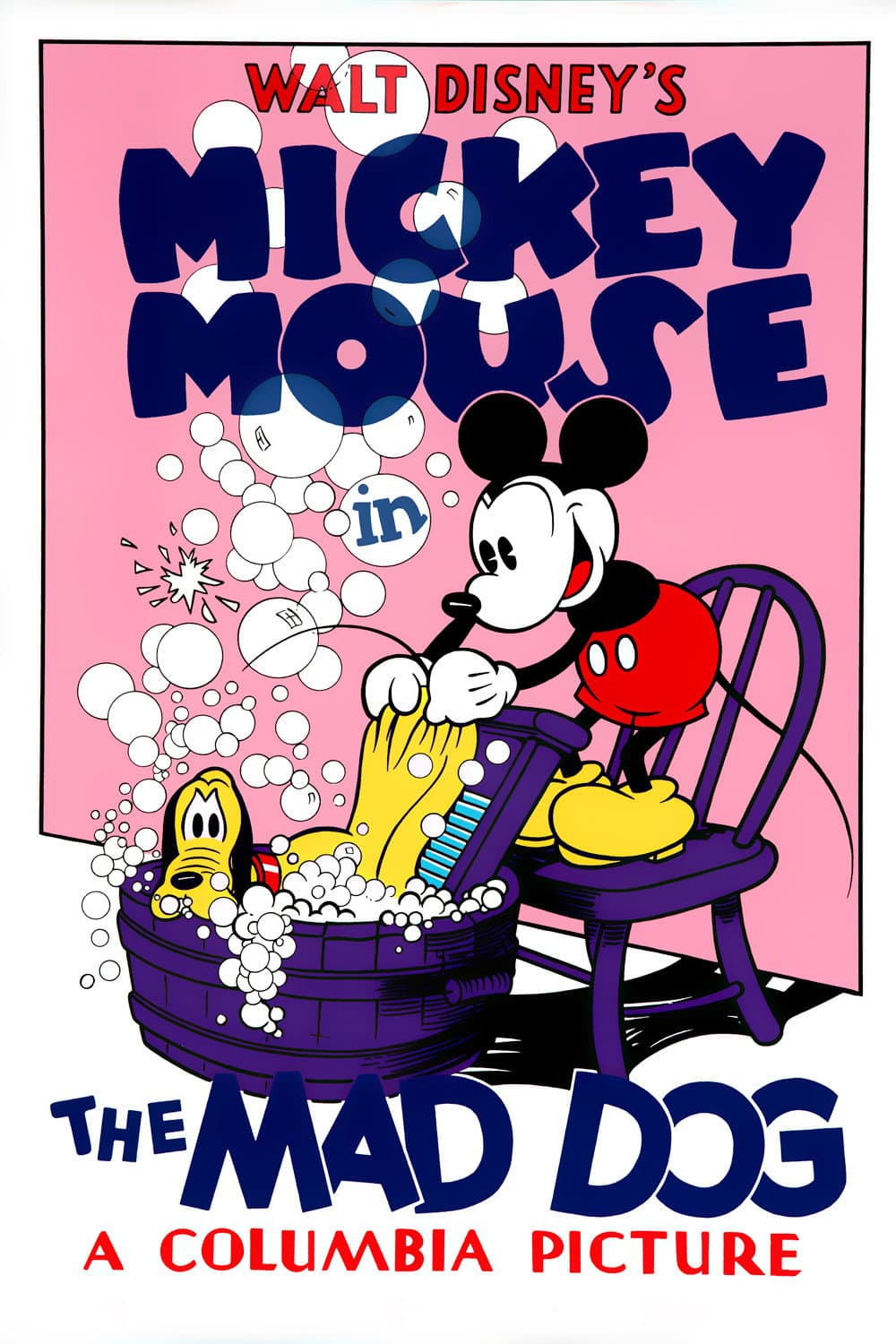 Poster di Topolino attento al cane