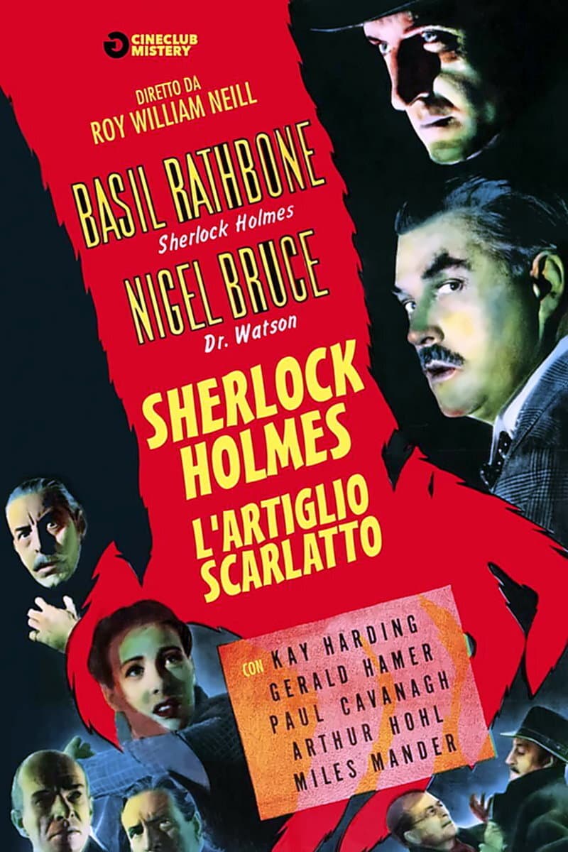 Poster di Sherlock Holmes e l'artiglio scarlatto