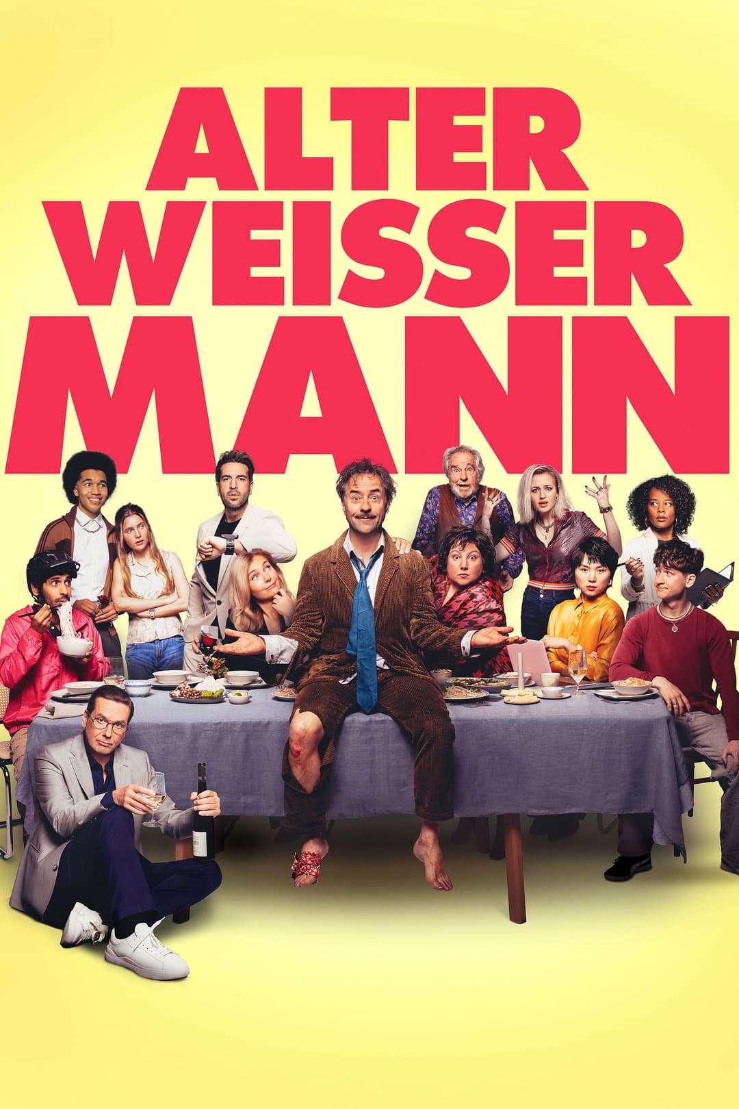 Poster di Alter weißer Mann