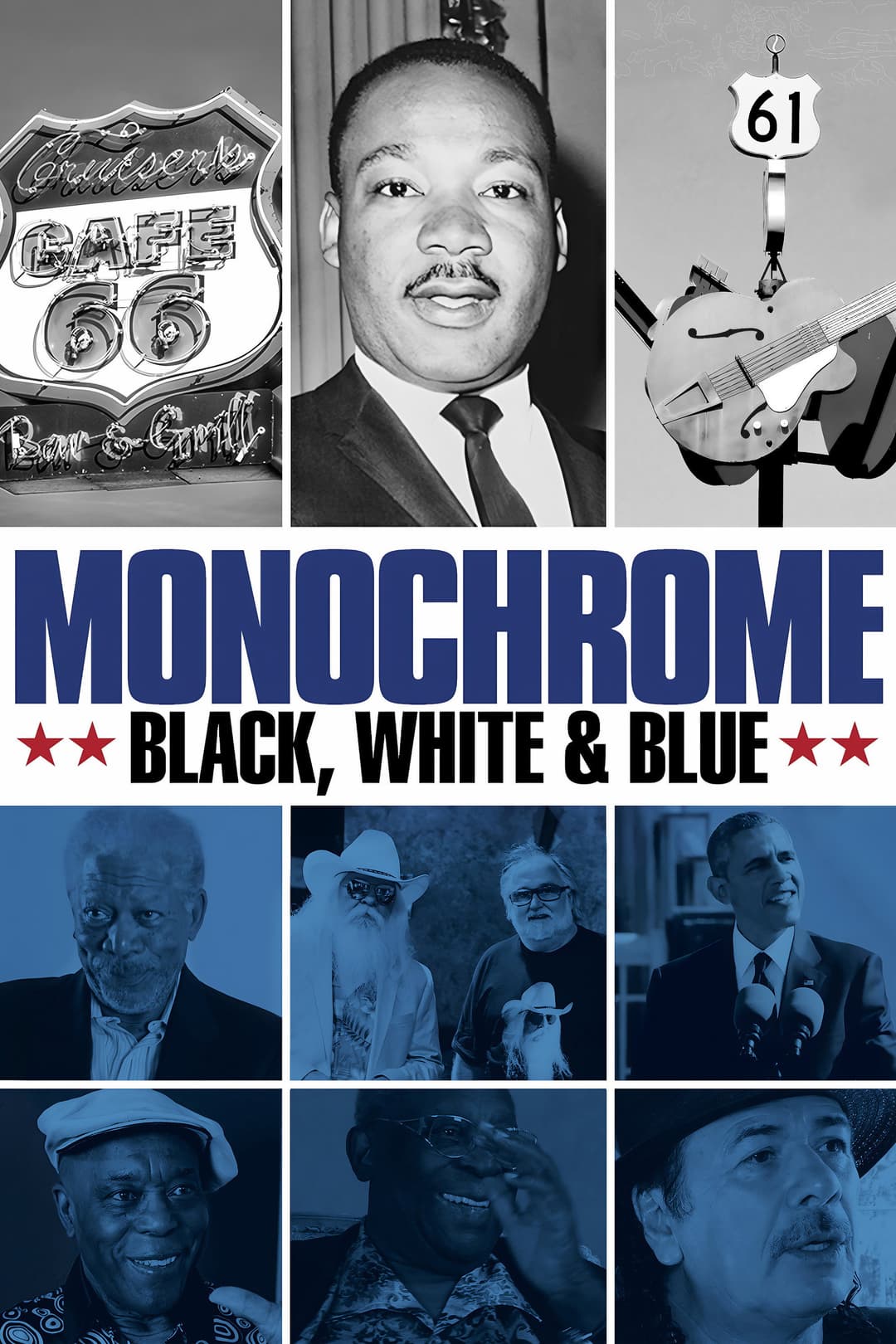 Poster di Monochrome: Black, White & Blue