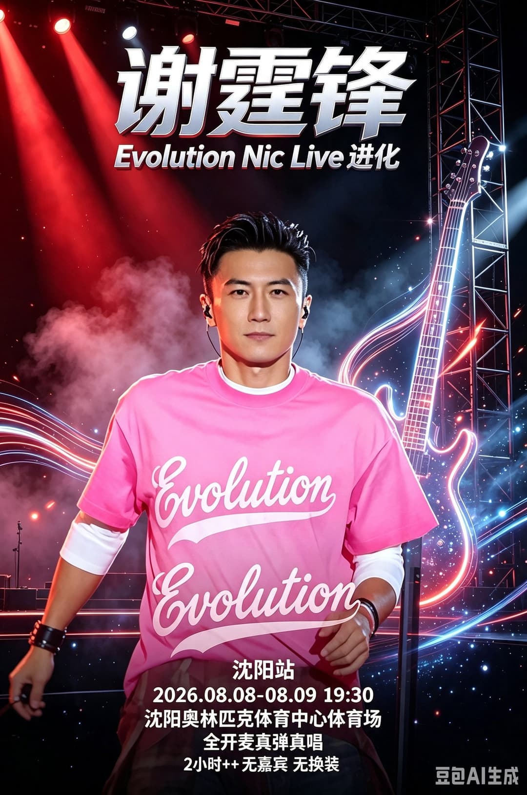 Poster di 谢霆锋「Evolution Nic Live 进化」演唱会・沈阳站