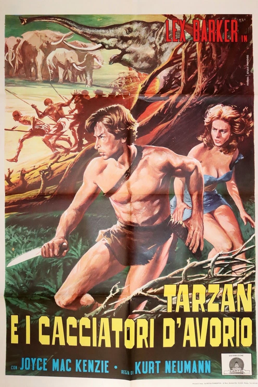 Poster di Tarzan e i cacciatori d'avorio