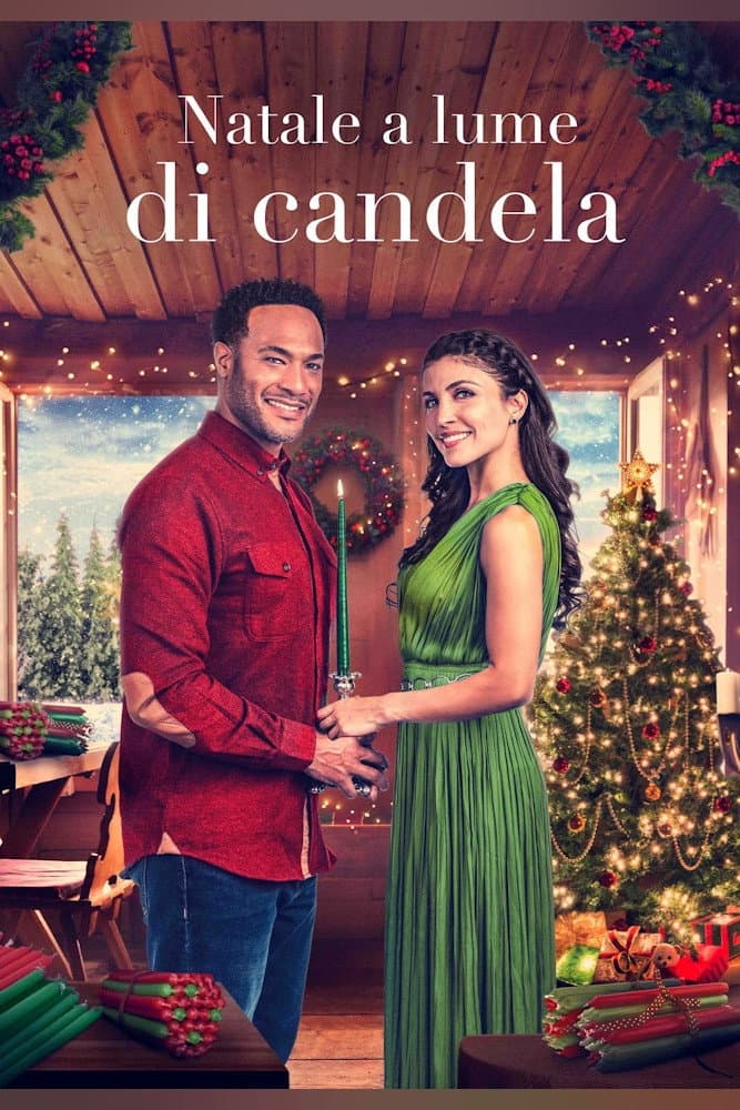 Poster di Natale a lume di candela