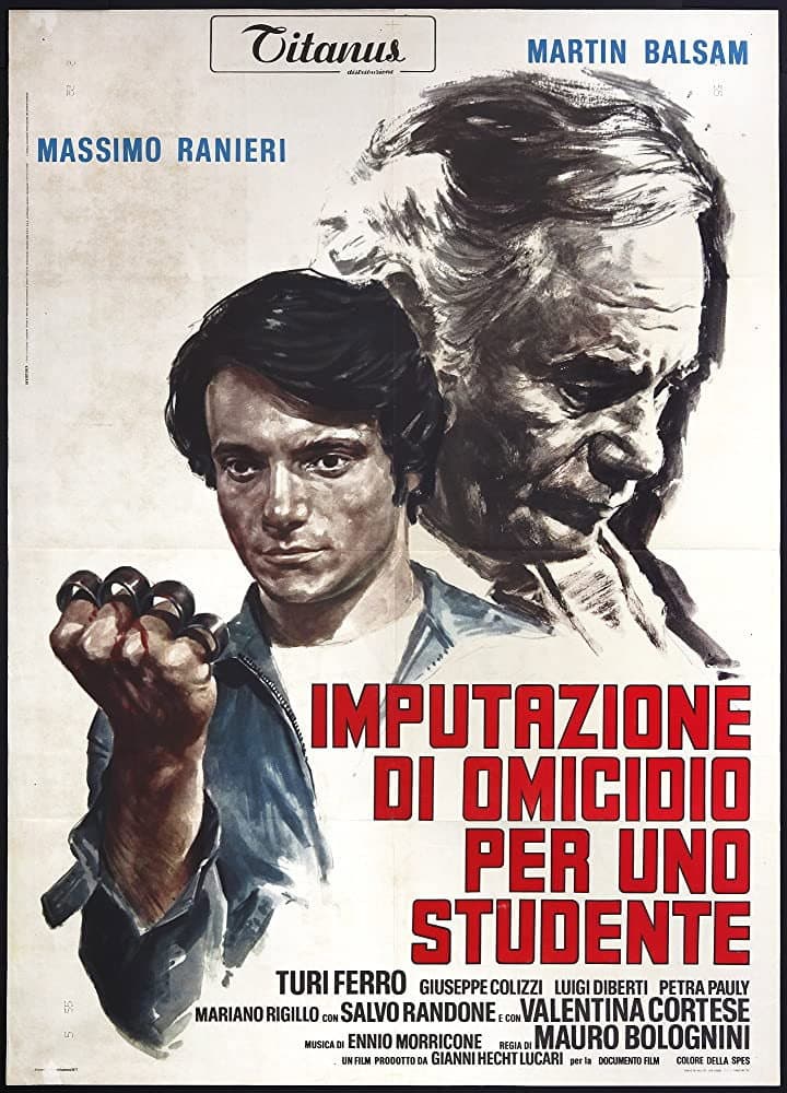 Poster di Imputazione di omicidio per uno studente