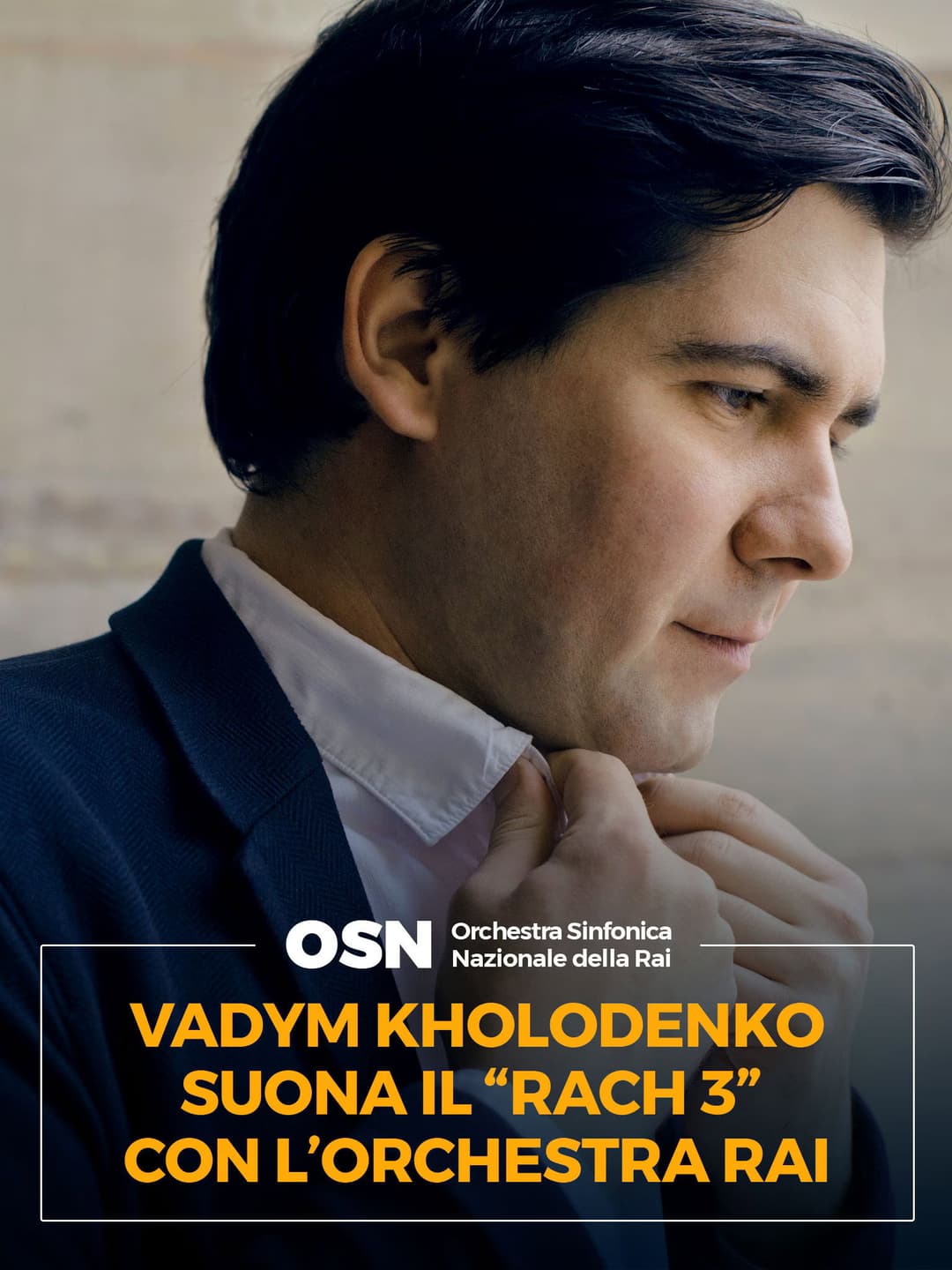 Poster di Vadym Kholodenko suona il Rach 3 con L'OSN
