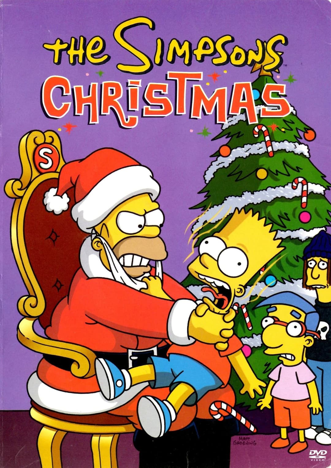 Poster di Natale con i Simpson