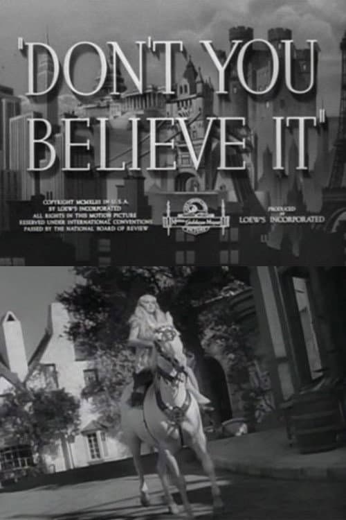 Poster di Don't You Believe It