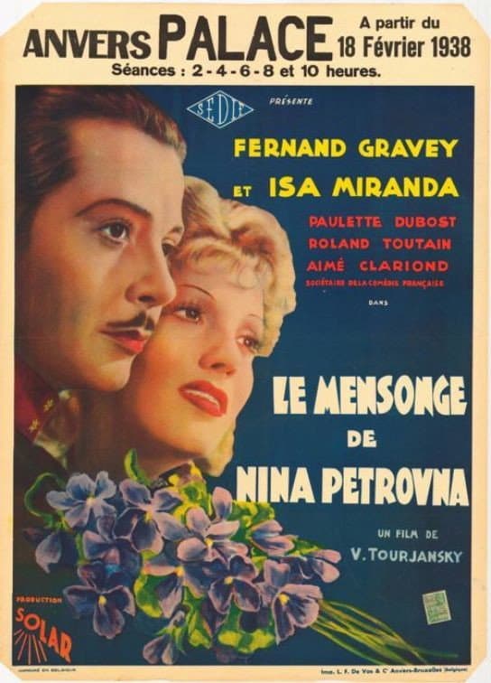 Poster di Le Mensonge de Nina Petrovna