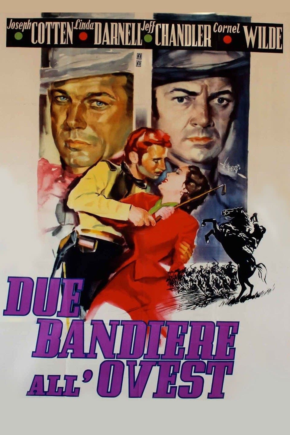 Poster di Due bandiere all'ovest