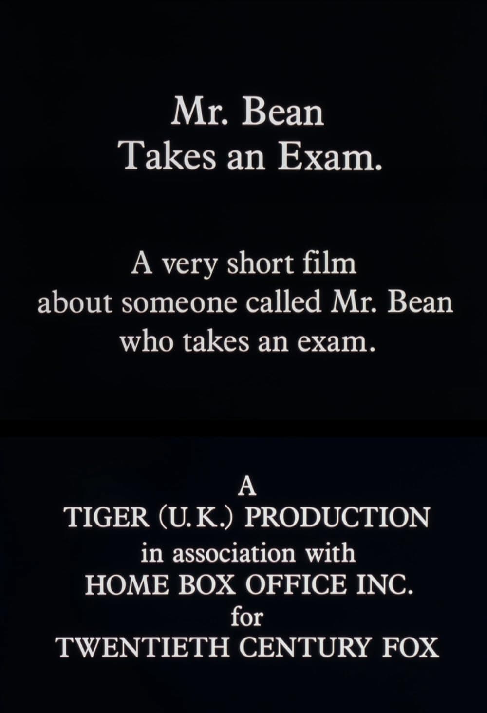 Poster di Mr. Bean Takes an Exam