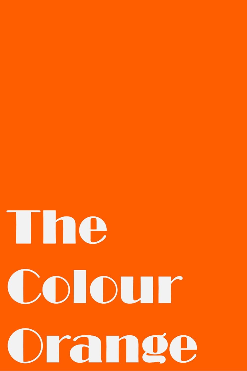Poster di The Colour Orange