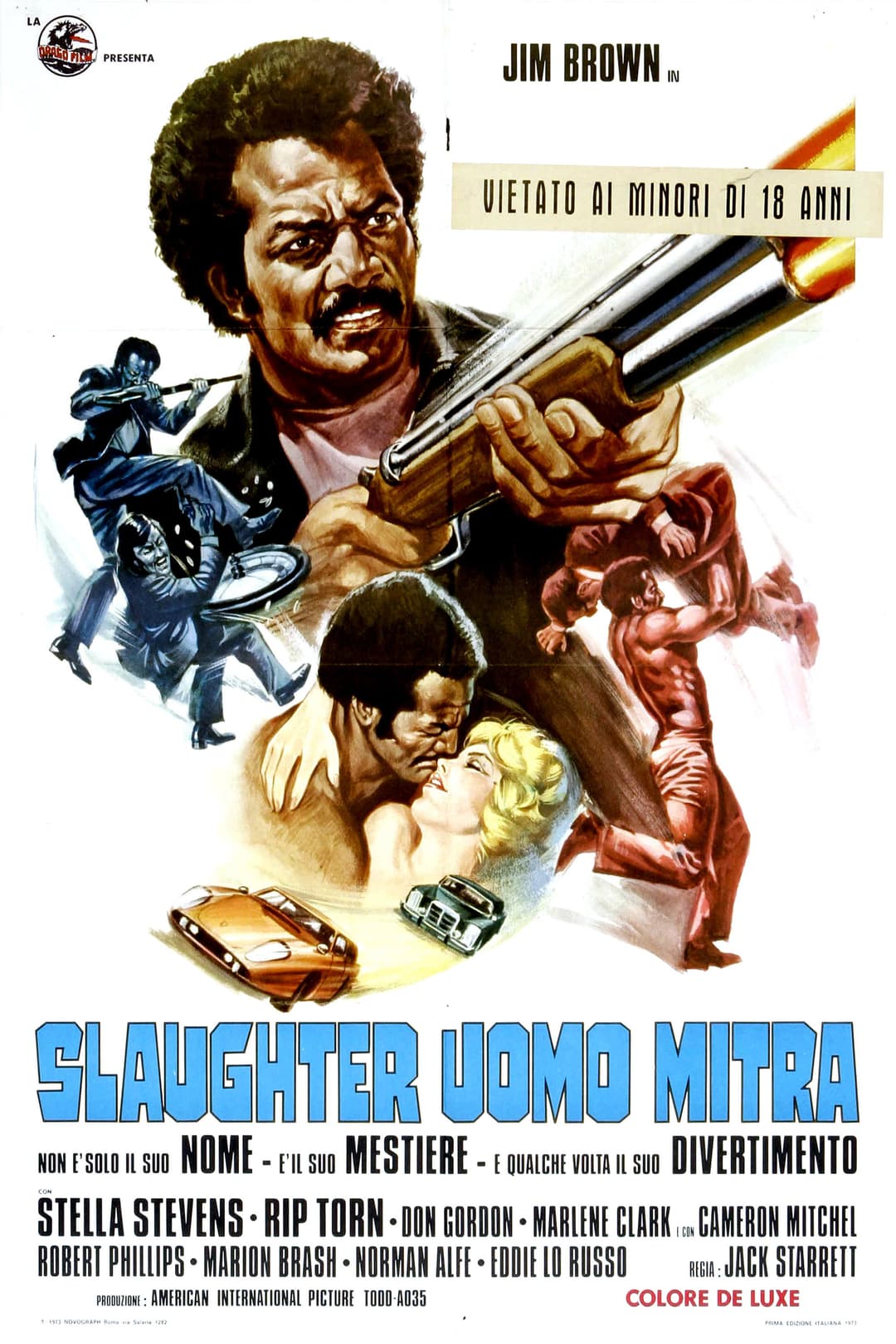 Poster di Slaughter uomo mitra