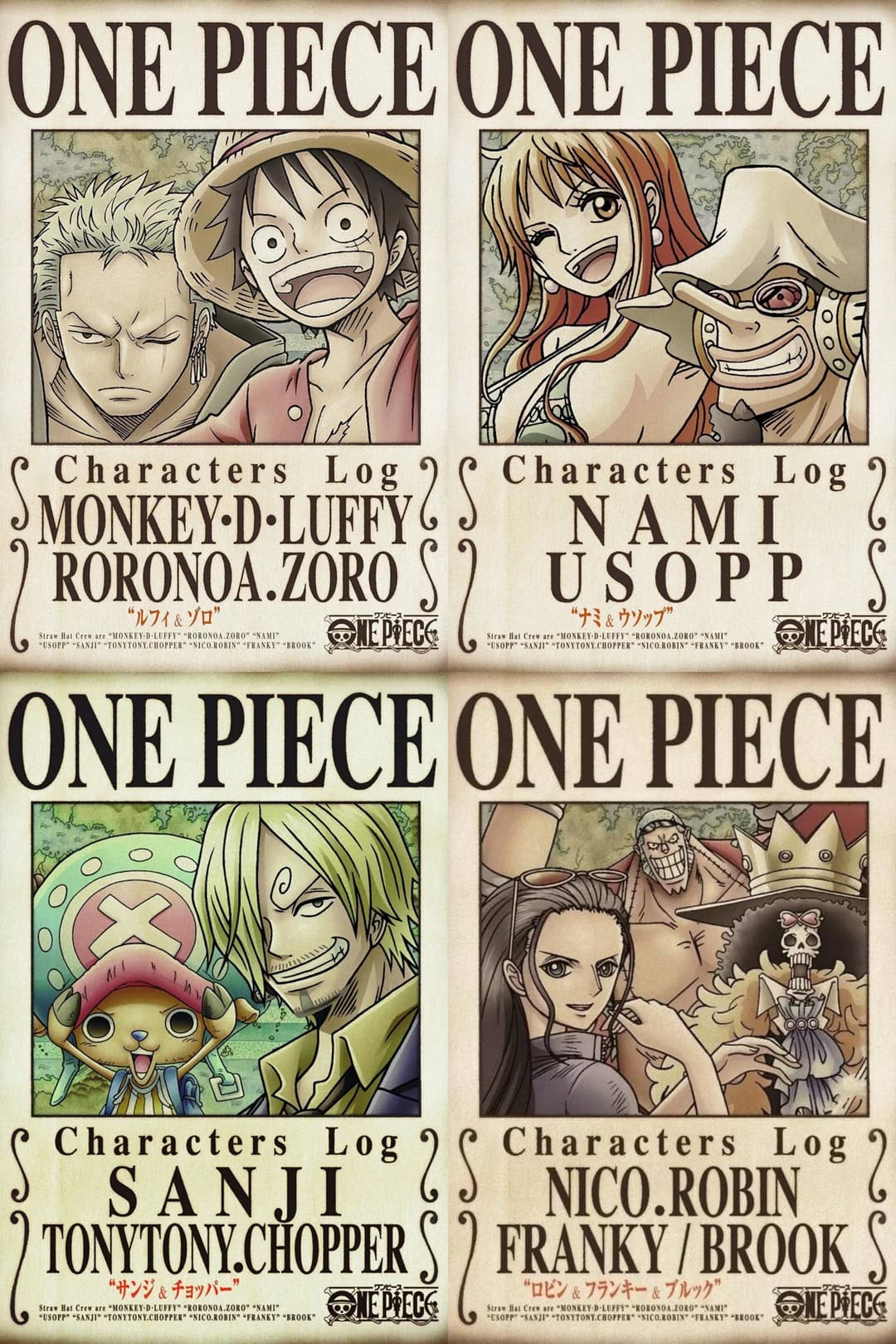 Poster di ワンピース キャラクターズLog