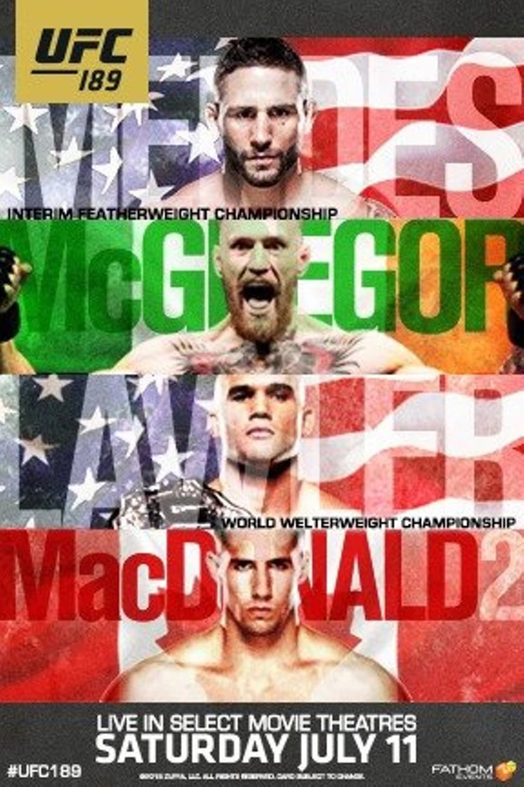 Poster di UFC 189: Mendes vs. McGregor