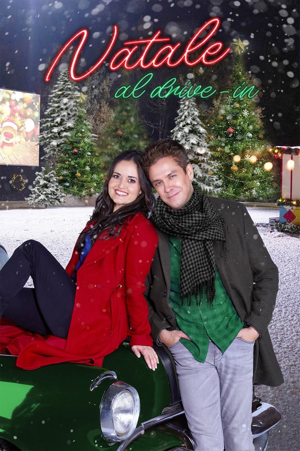 Poster di Natale al drive-in