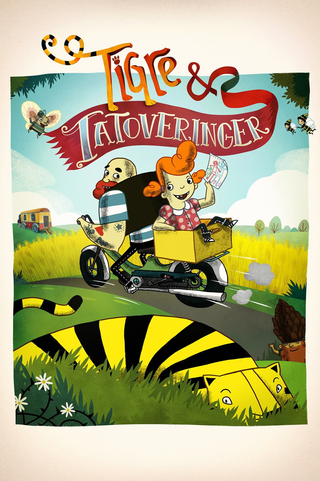 Poster di Tigre og tatoveringer