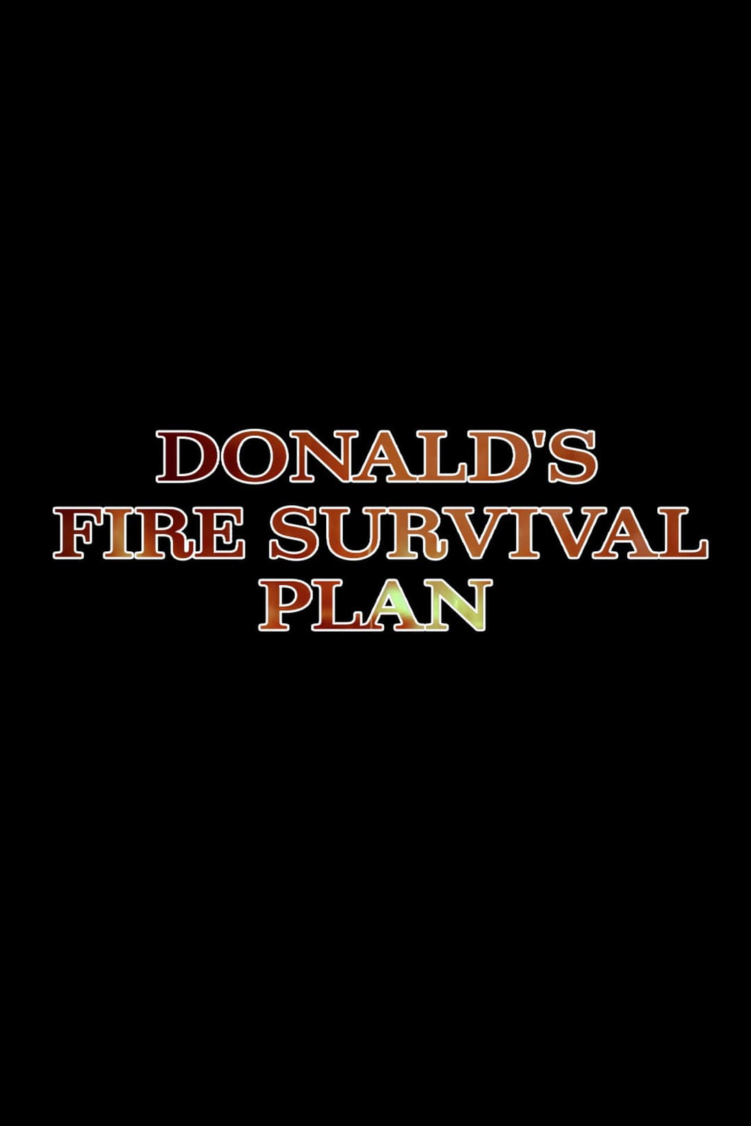 Poster di Donald's Fire Survival Plan (Revised)