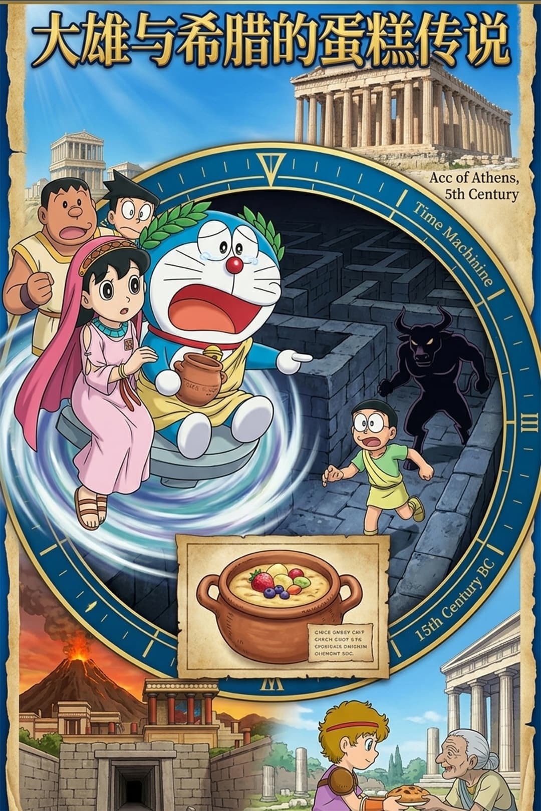 Poster di ドラえもん 誕生日スペシャル：のび太とギリシャのケーキ伝説