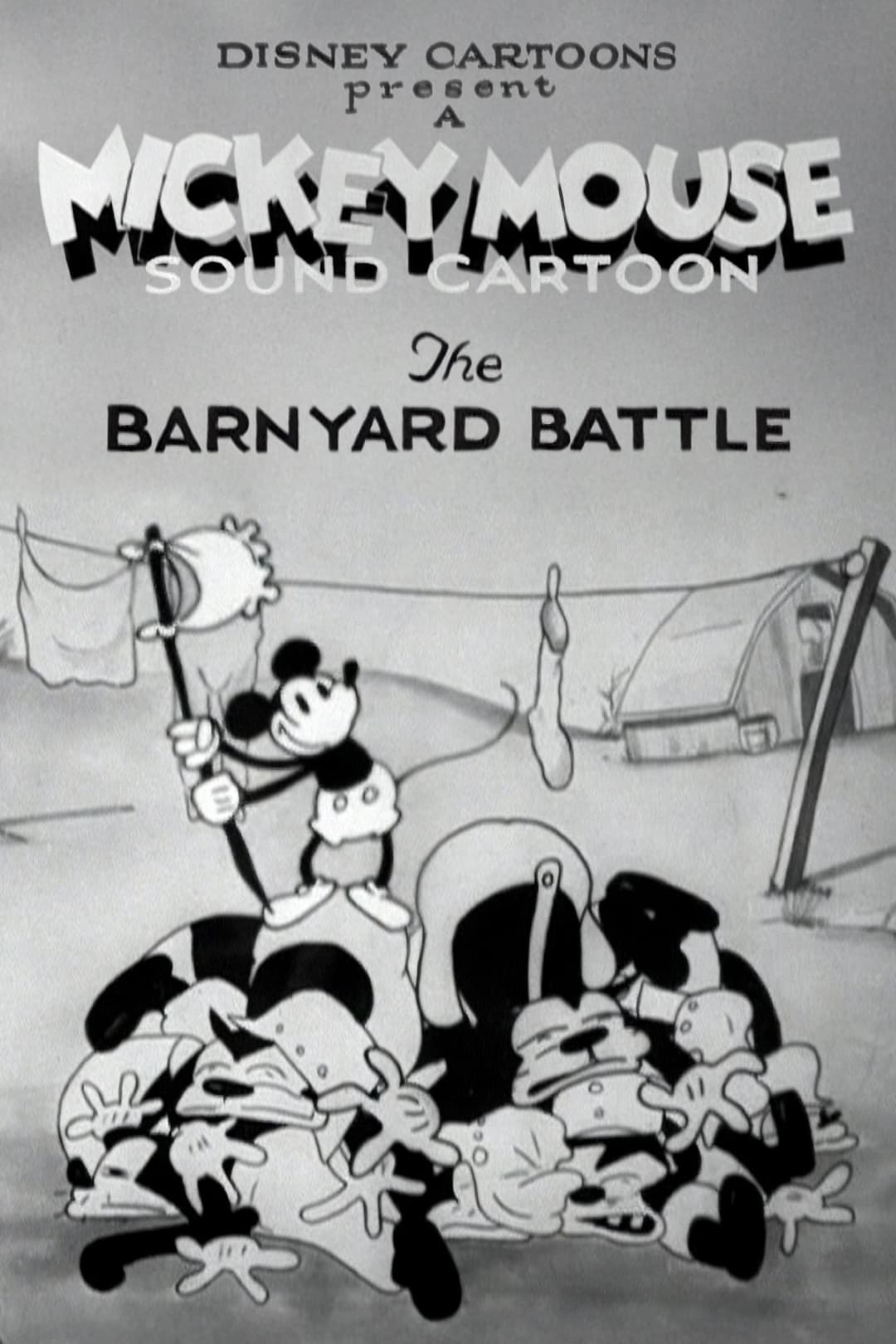Poster di Topolino contro i gatti