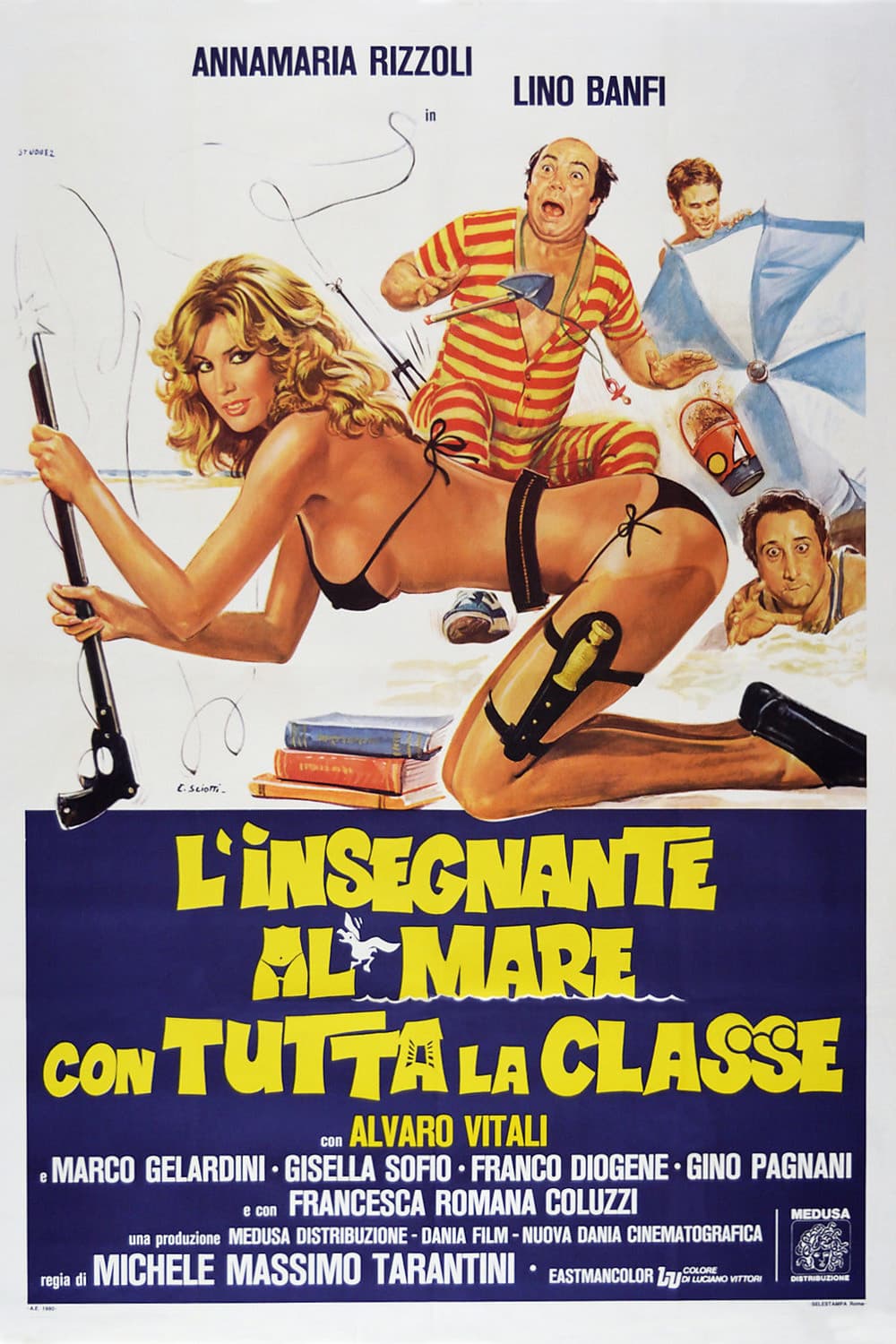 Poster di L'insegnante al mare con tutta la classe