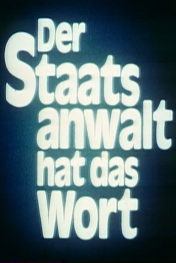 Poster di Der Staatsanwalt hat das Wort