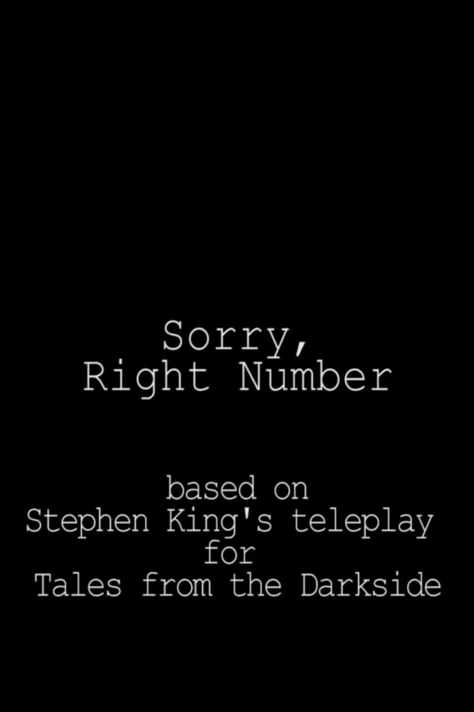 Poster di Sorry, Right Number
