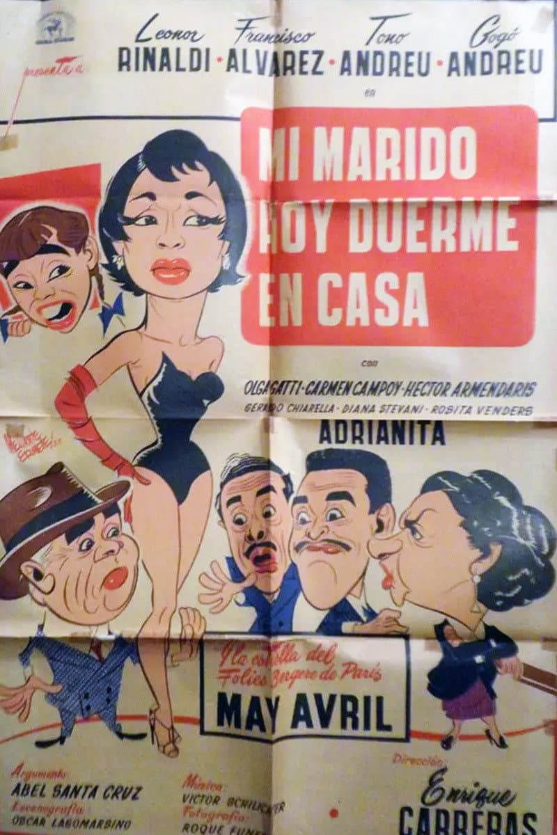 Poster di Mi marido hoy duerme en casa