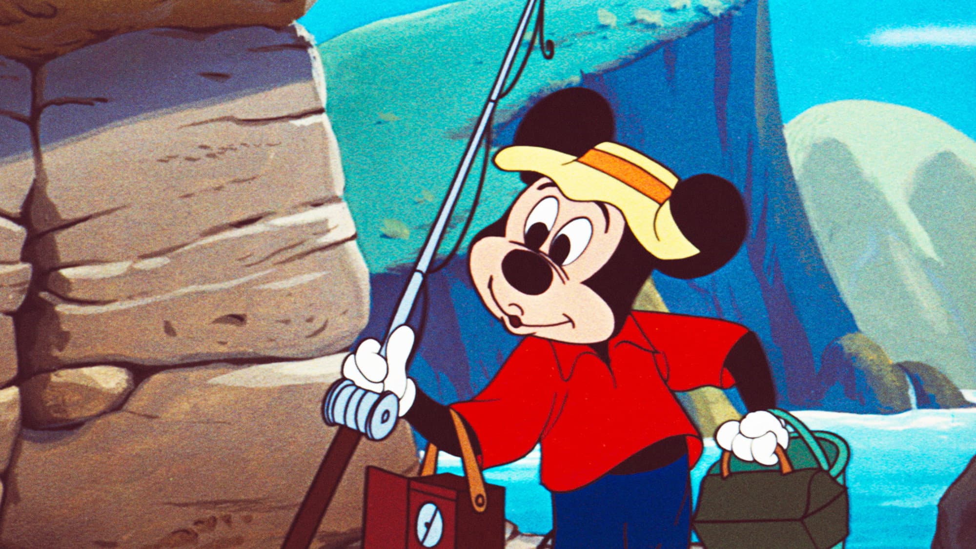 Topolino a pesca - immagine