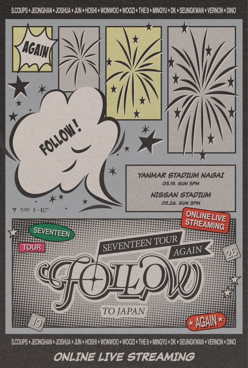 Poster di SEVENTEEN TOUR 'FOLLOW' AGAIN TO OSAKA