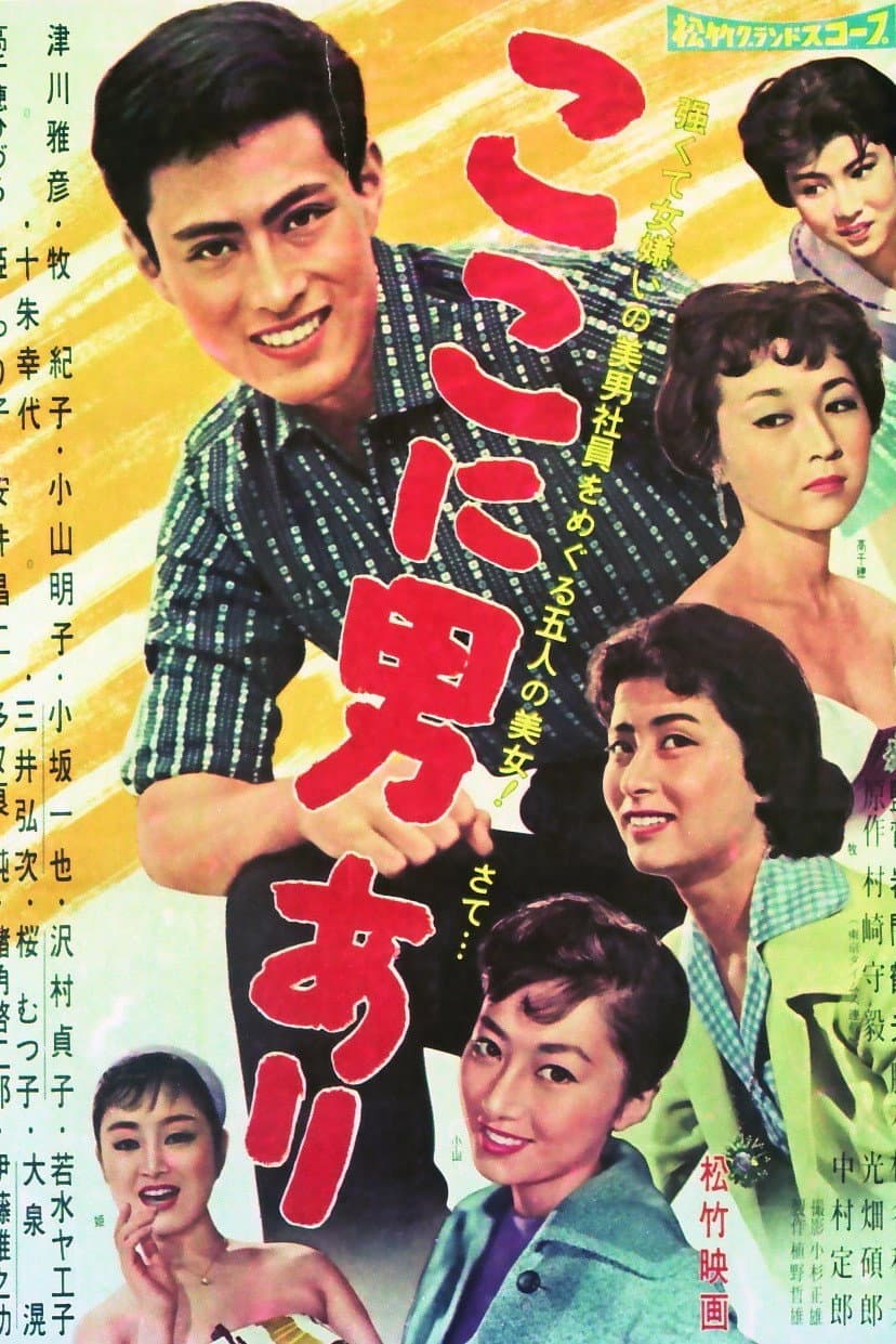 Poster di ここに男あり