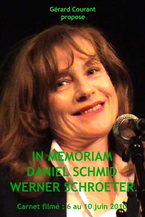 Poster di In Memoriam Daniel Schmid Werner Schroeter