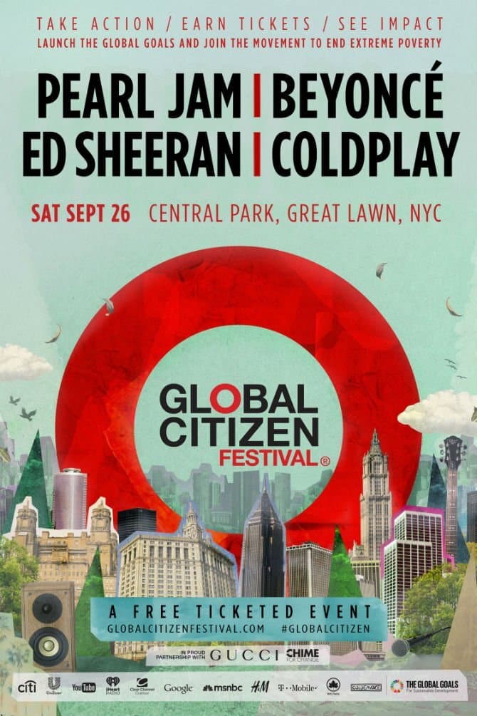 Poster di Global Citizen Festival 2015