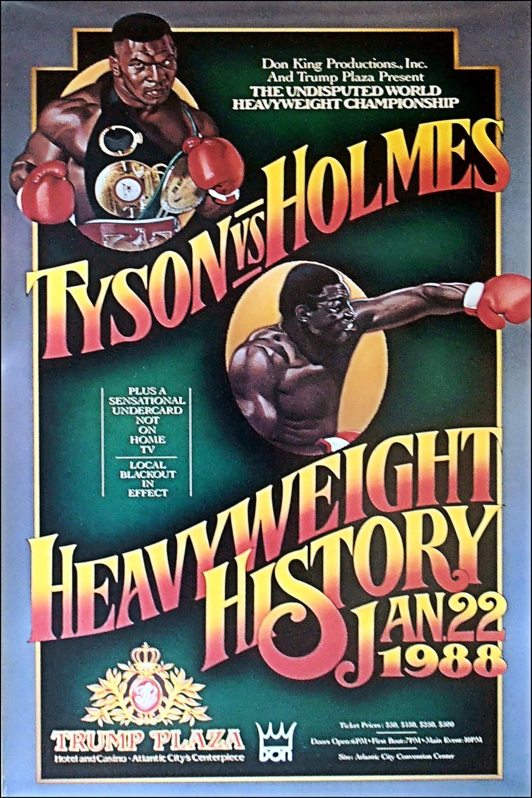 Poster di Mike Tyson vs Larry Holmes