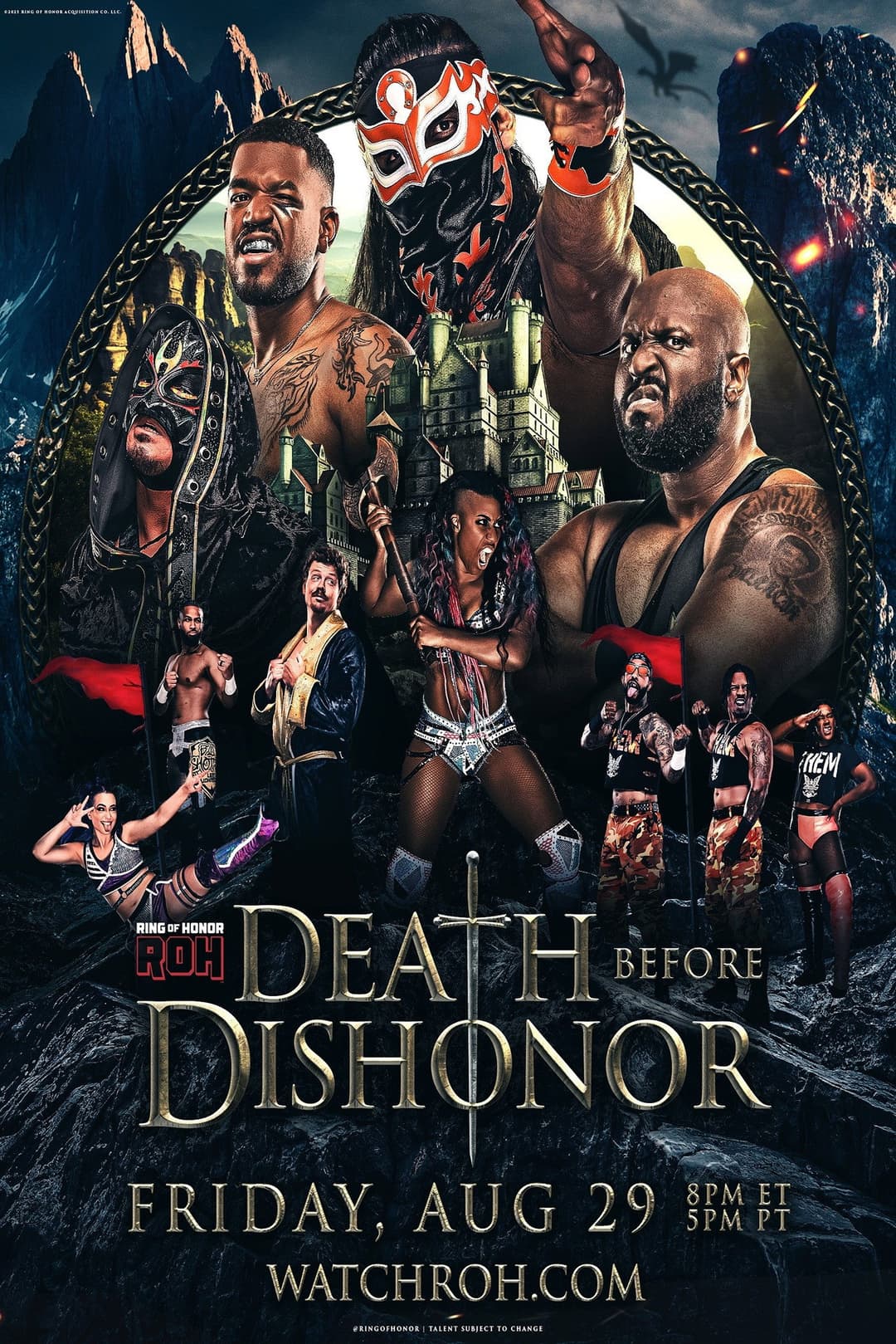 Poster di ROH Death Before Dishonor 2025