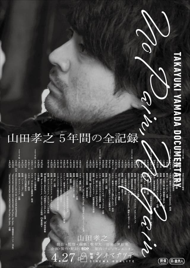 Poster di TAKAYUKI YAMADA DOCUMENTARY「No Pain, No Gain」