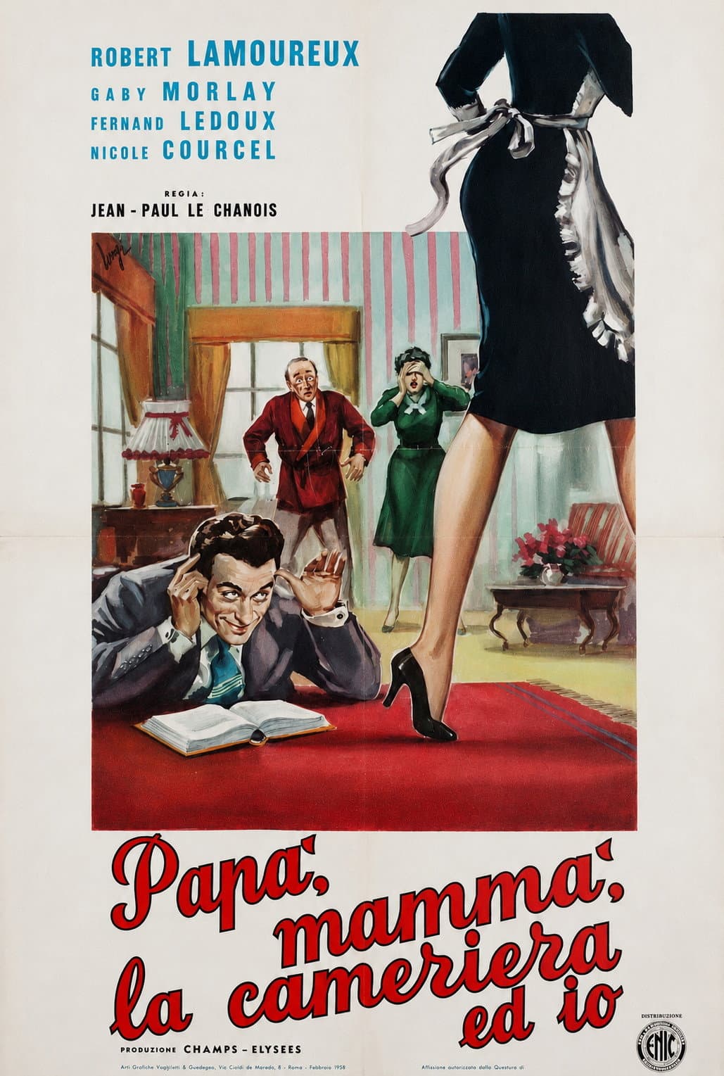 Poster di Papà, mammà, la cameriera ed io