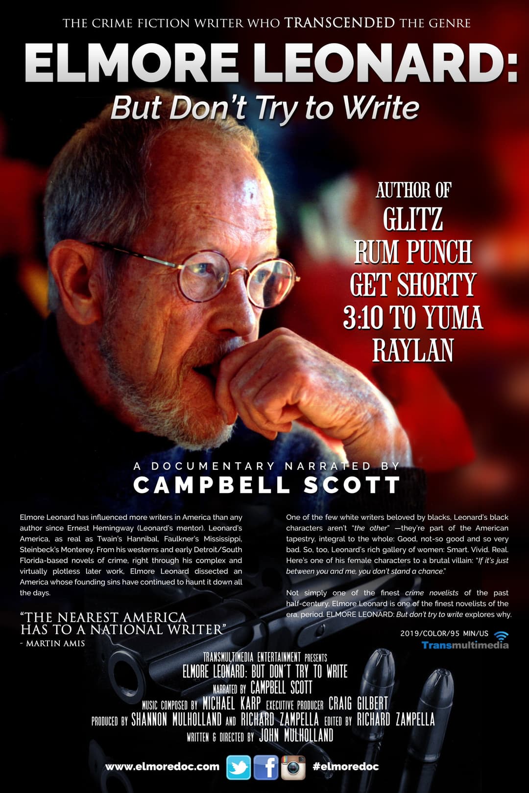 Poster di Elmore Leonard: "But Don't Try to Write"
