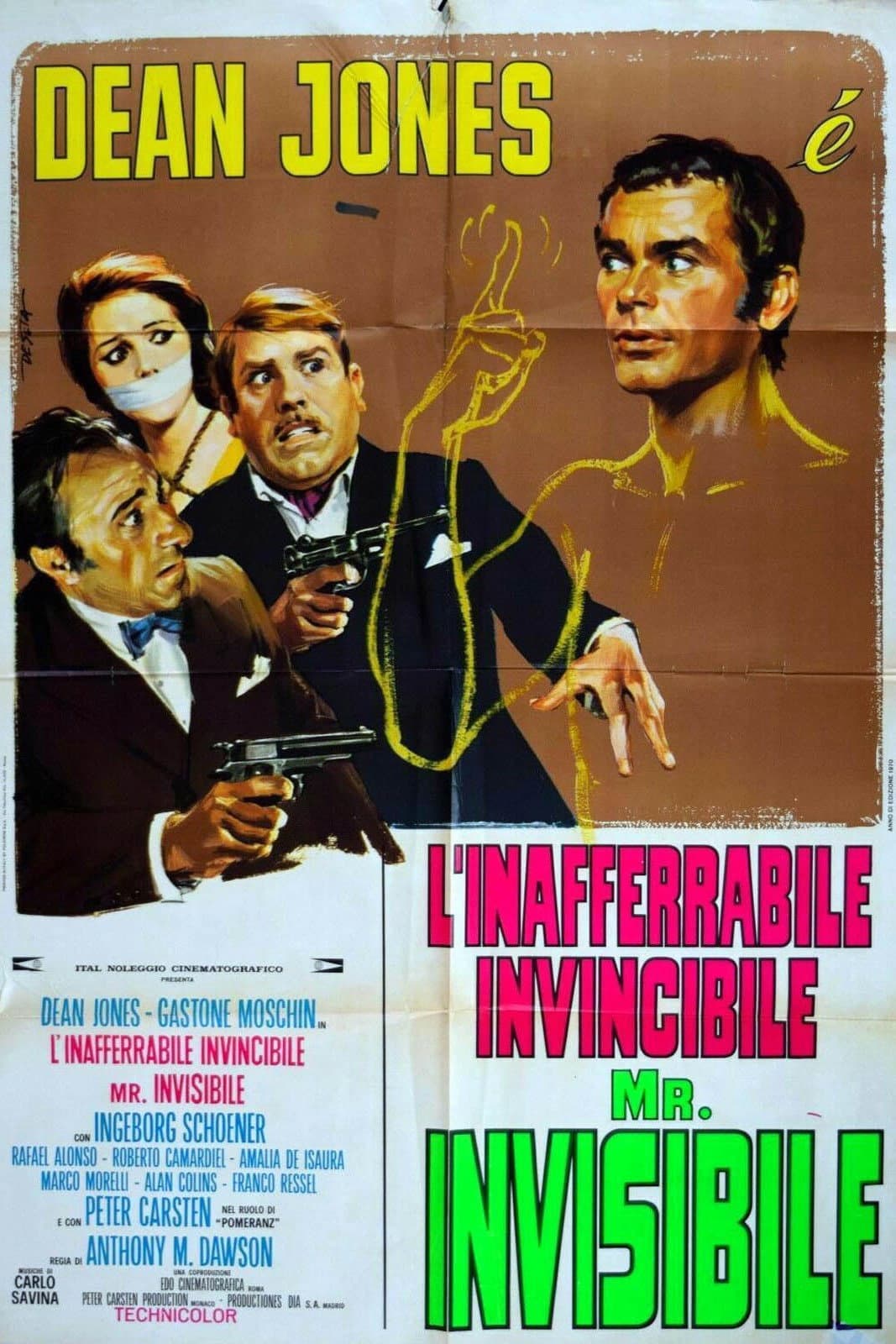 Poster di L'inafferrabile invincibile Mr. Invisibile