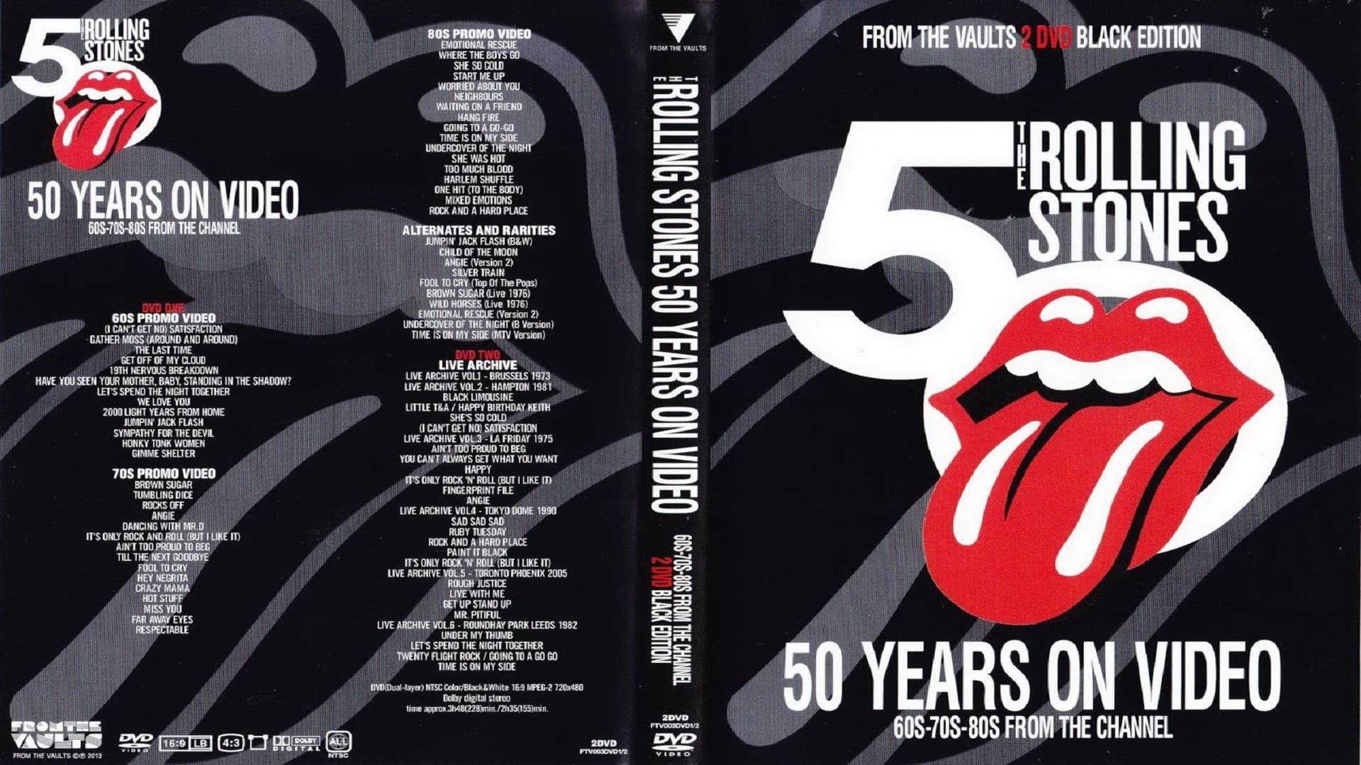 Rolling Stones: 50 Years on Video - Black Edition - immagine