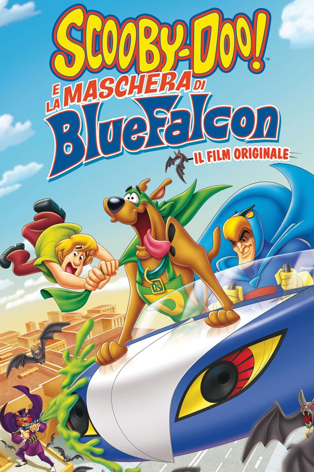 Poster di Scooby-Doo! e la maschera di Blue Falcon