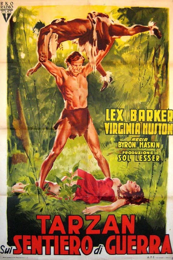 Poster di Tarzan sul sentiero di guerra