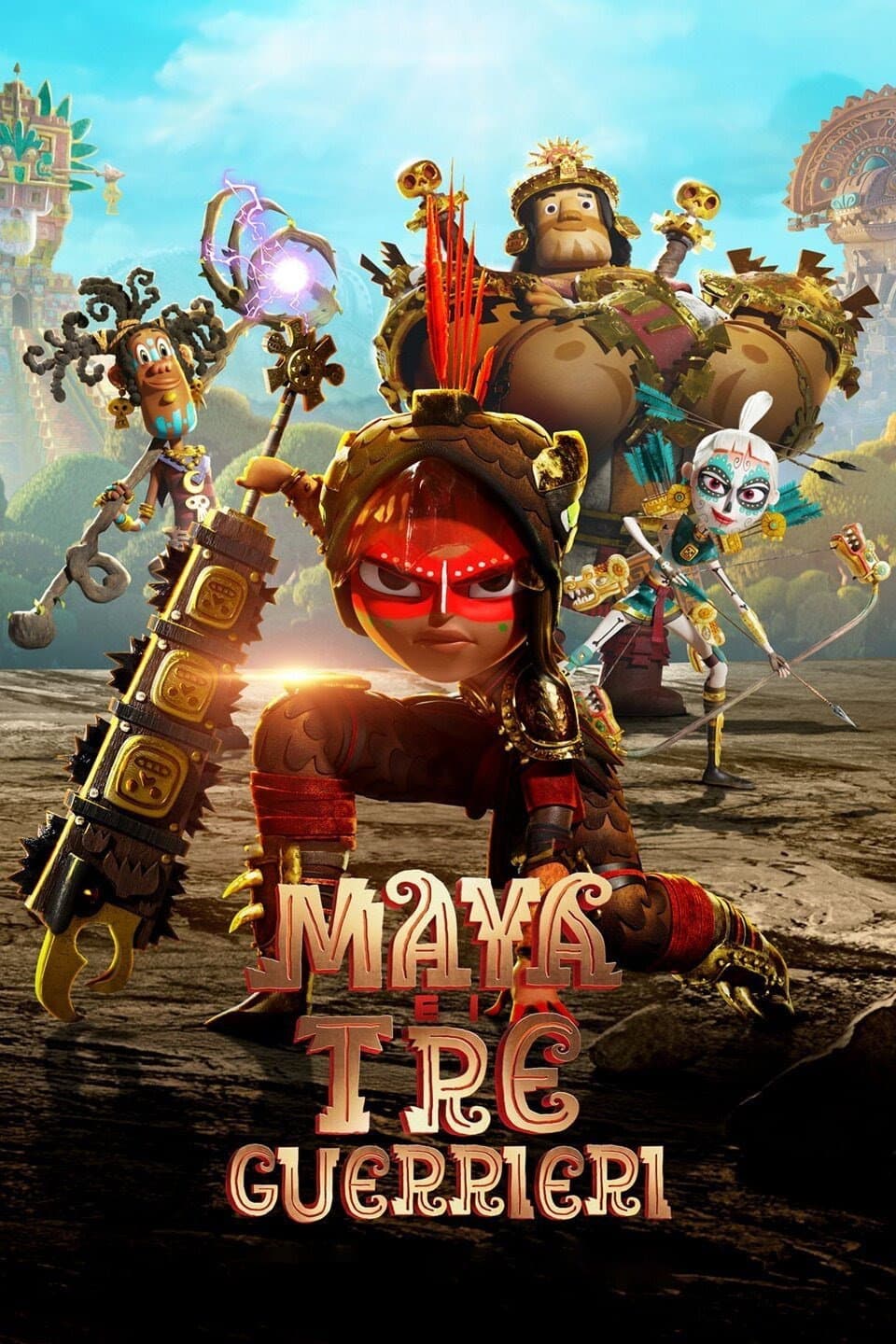 Poster di Maya e i tre guerrieri