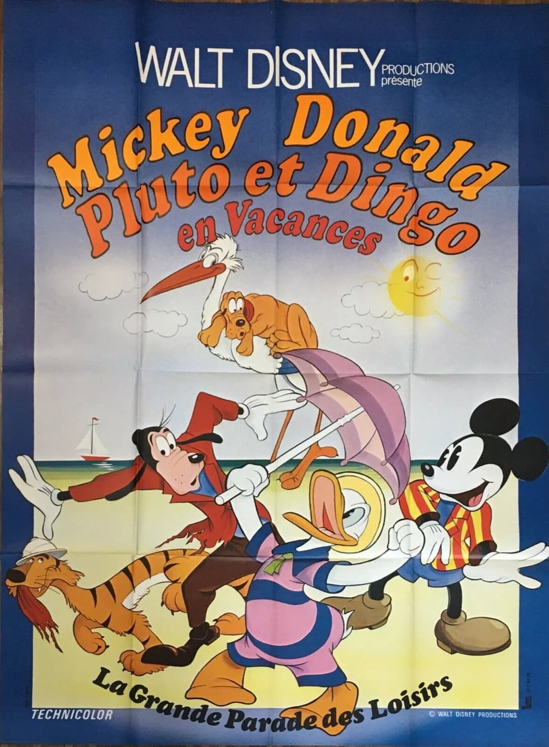 Poster di Mickey, Donald, Pluto et Dingo en vacances