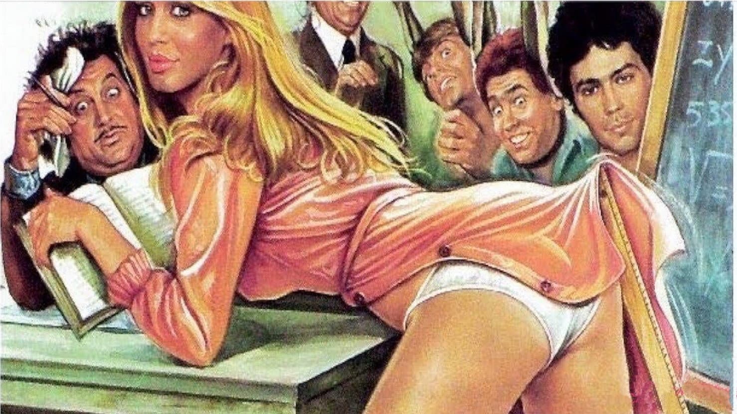 La liceale nella classe dei ripetenti - immagine