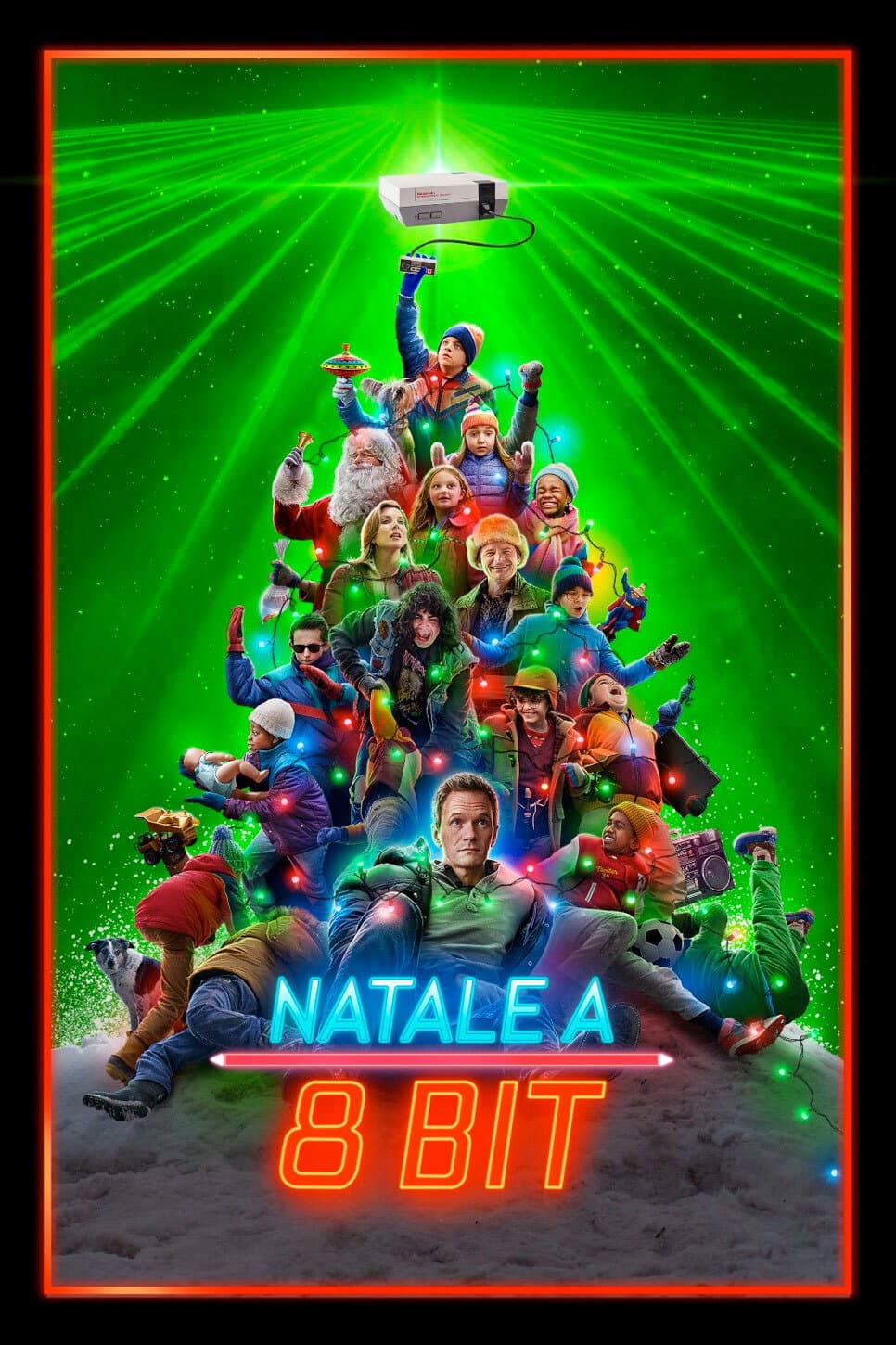 Poster di Natale a 8 Bit
