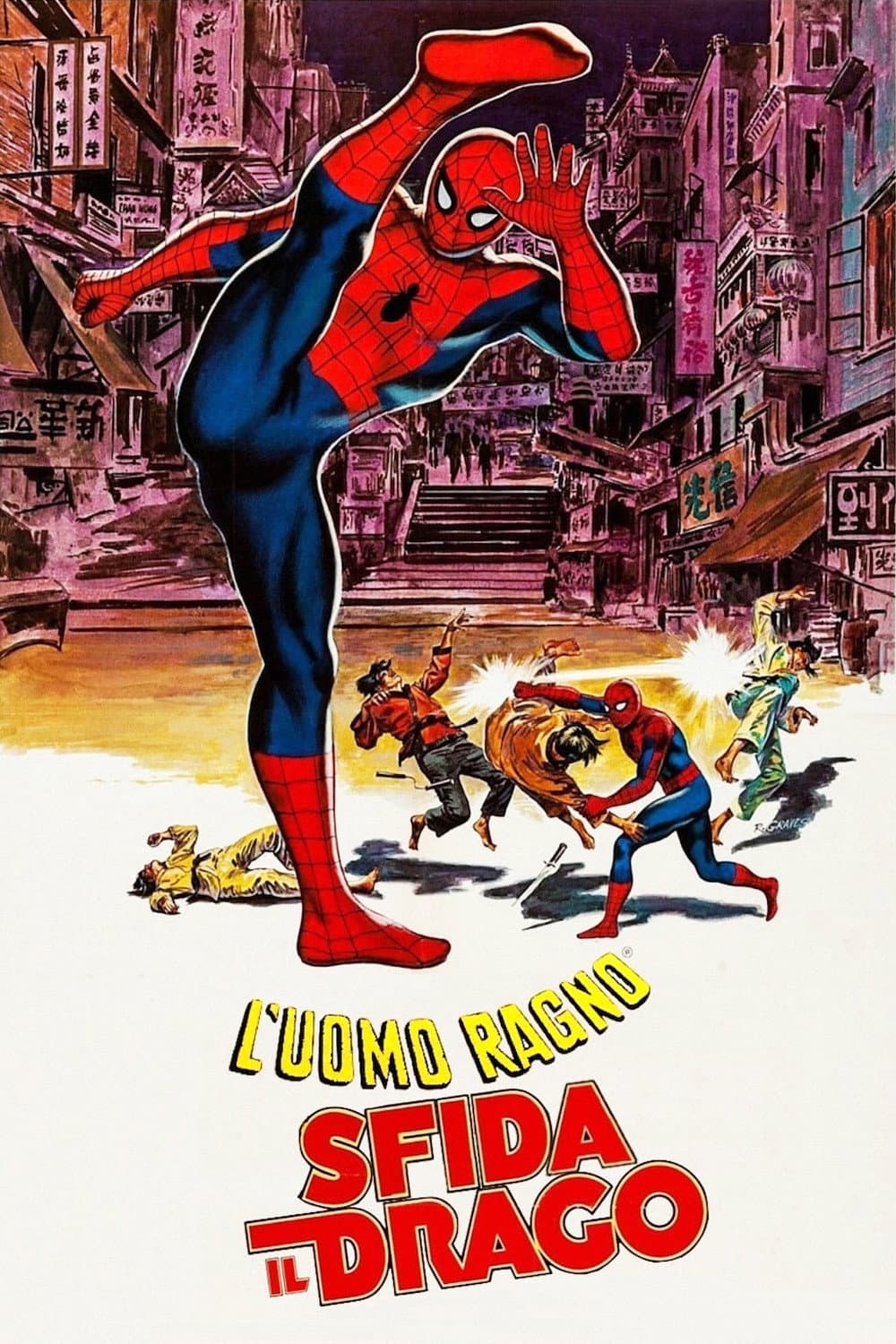 Poster di L'Uomo ragno sfida il drago