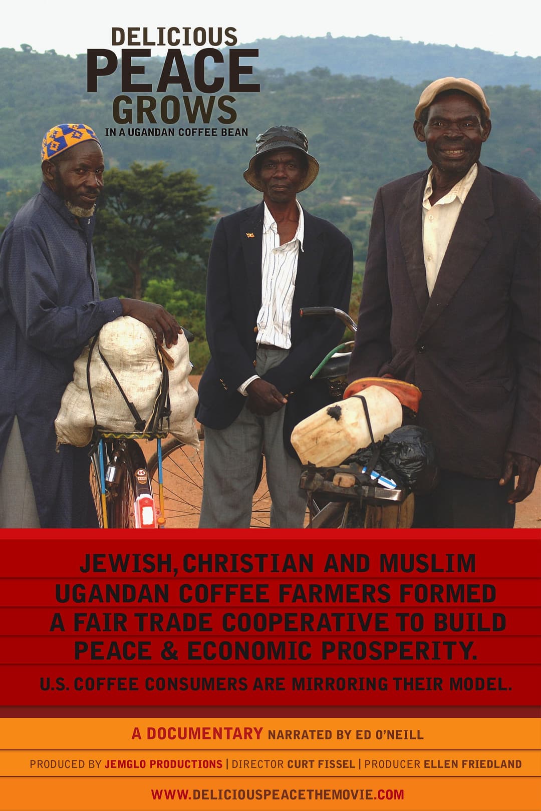 Poster di Delicious Peace Grows in a Ugandan Coffee Bean