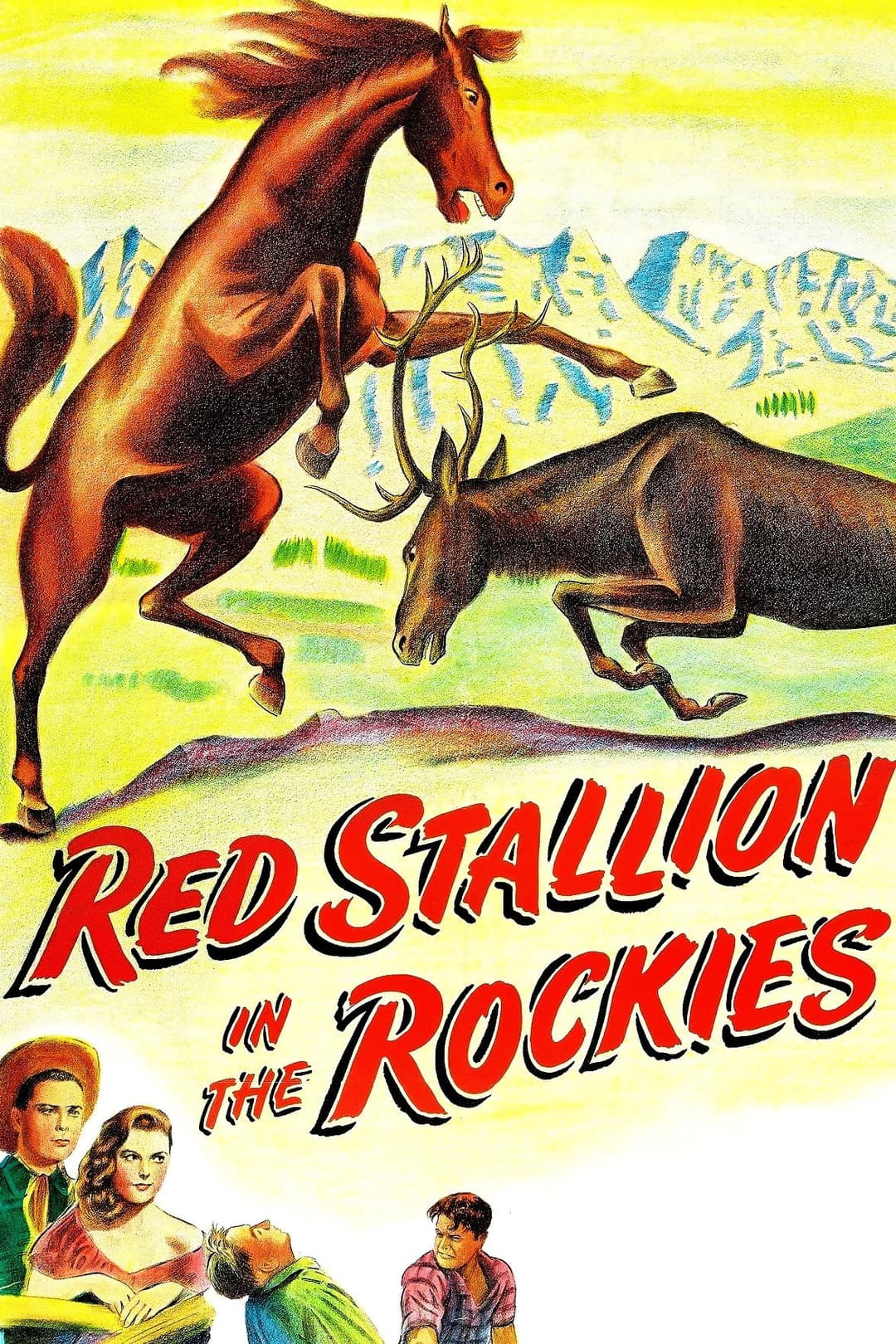 Poster di Red Stallion In The Rockies