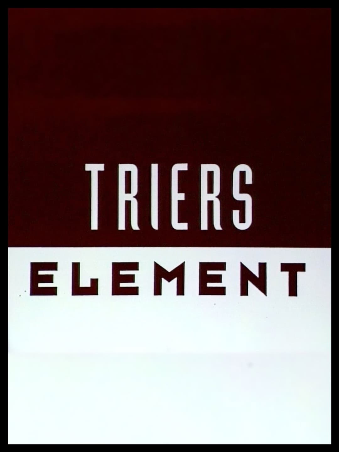 Poster di Trier's Element