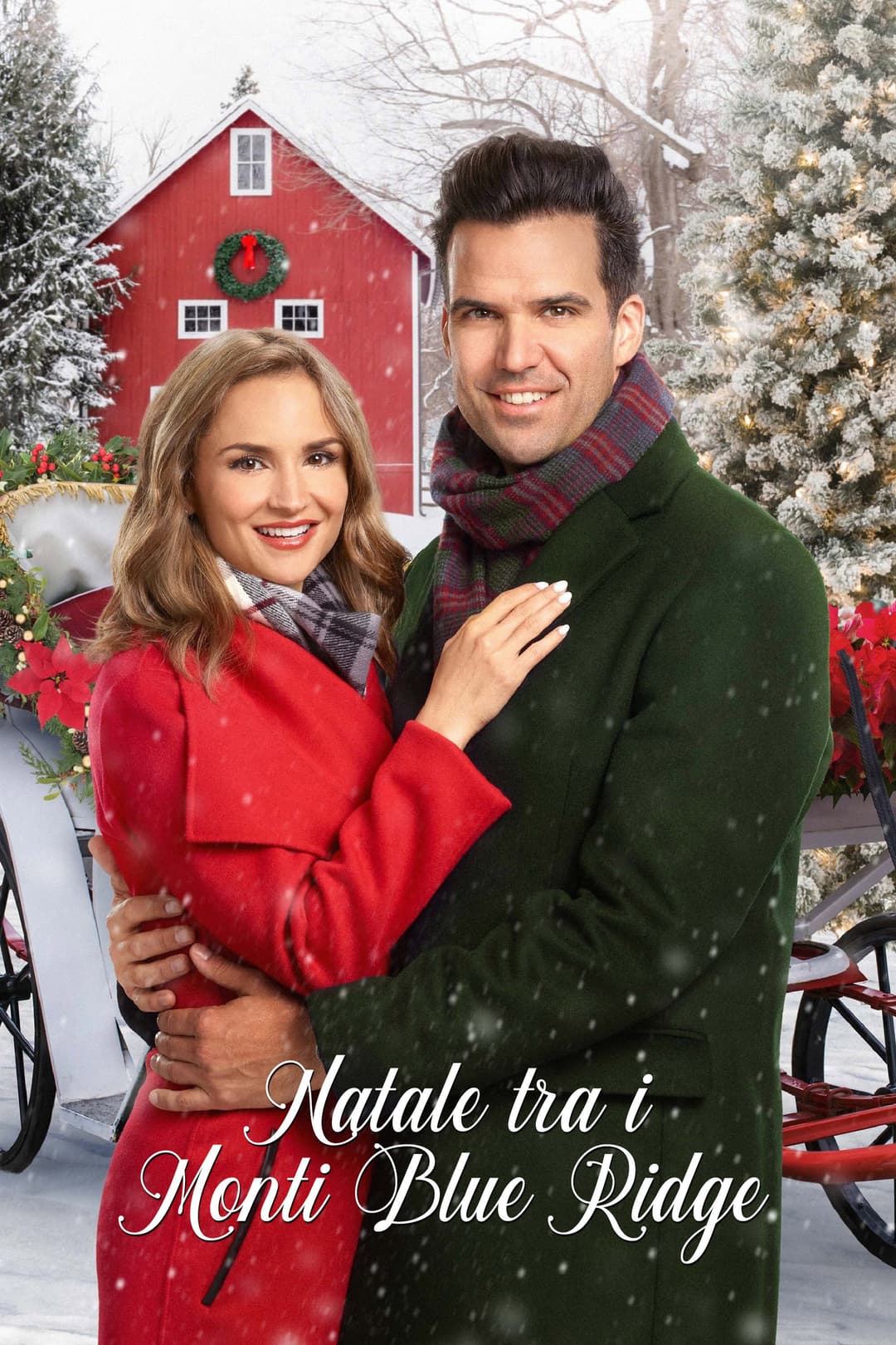 Poster di Natale tra i monti Blue Ridge